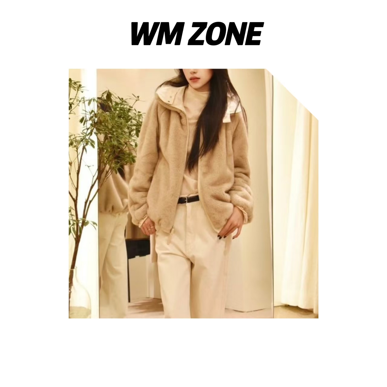 WM   4125  251001 双面穿毛绒派克服外套