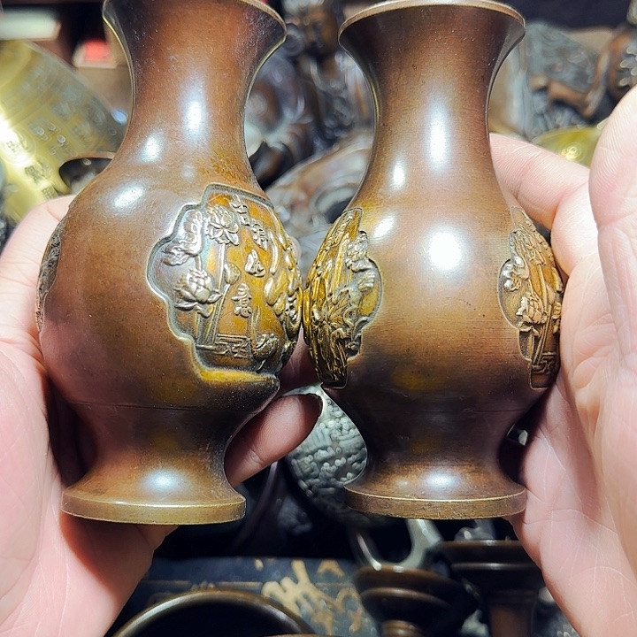 铜器摆件收收藏藏