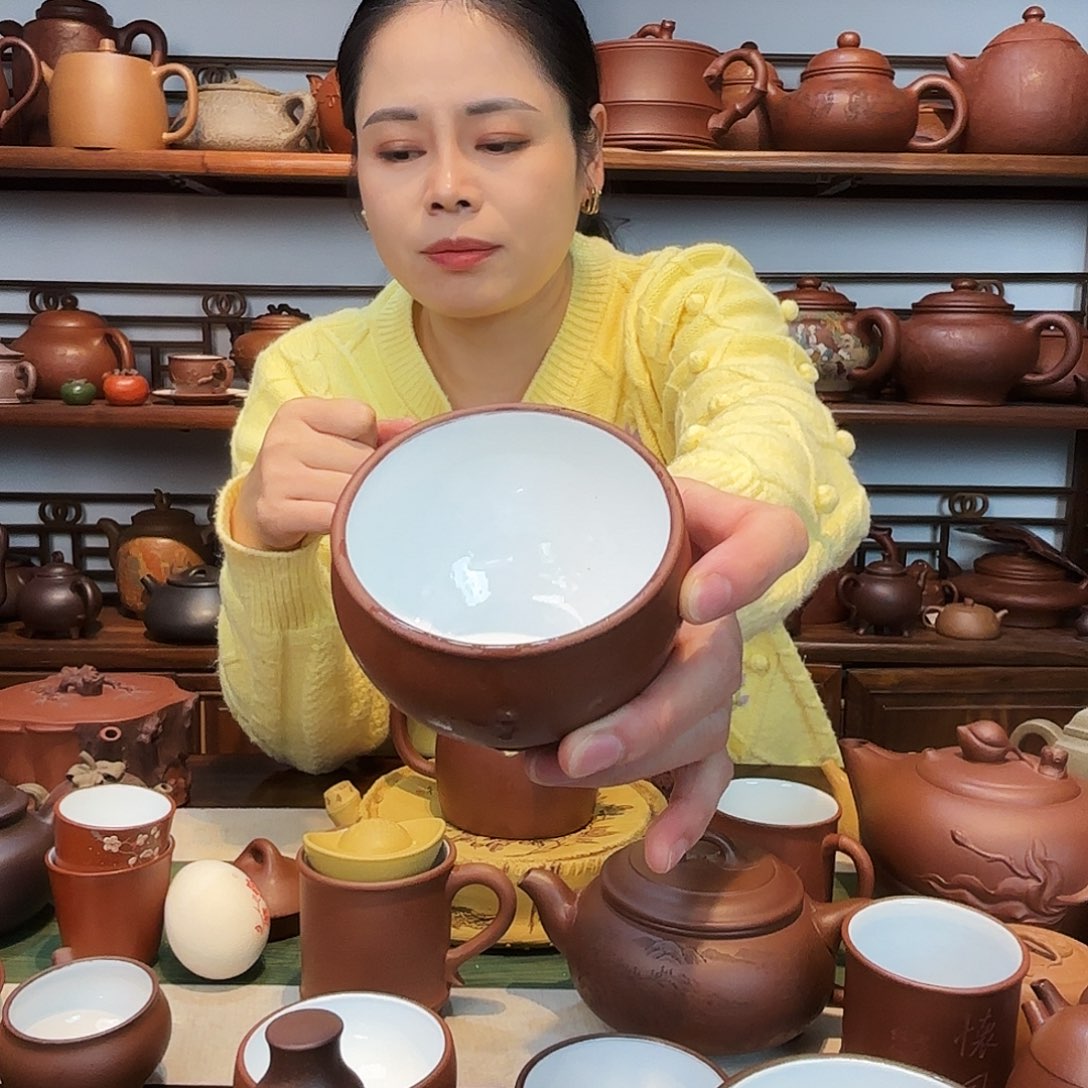 紫砂茶杯降坡紫砂杯大