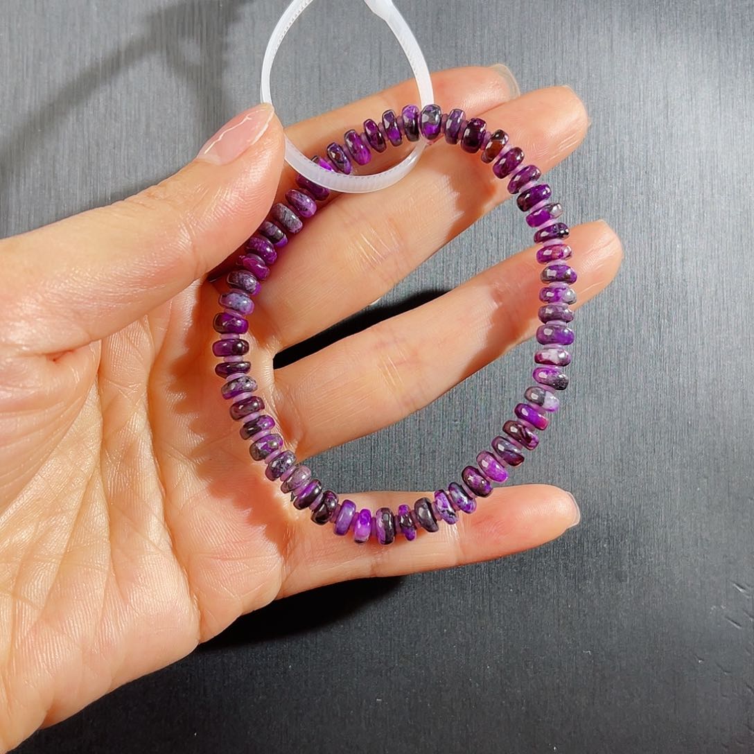 苏纪石（舒俱来）南非舒俱来老矿料手串未镶嵌