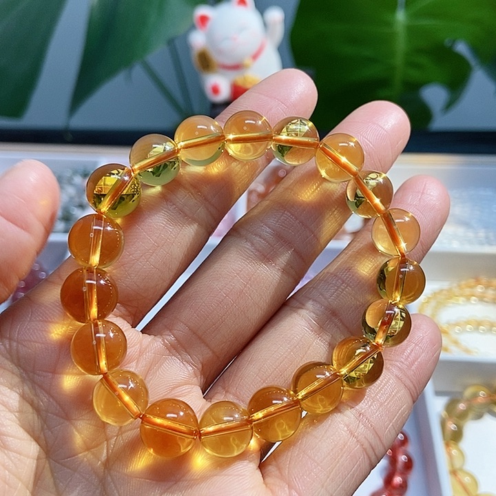 水晶手链未镶嵌黄水晶