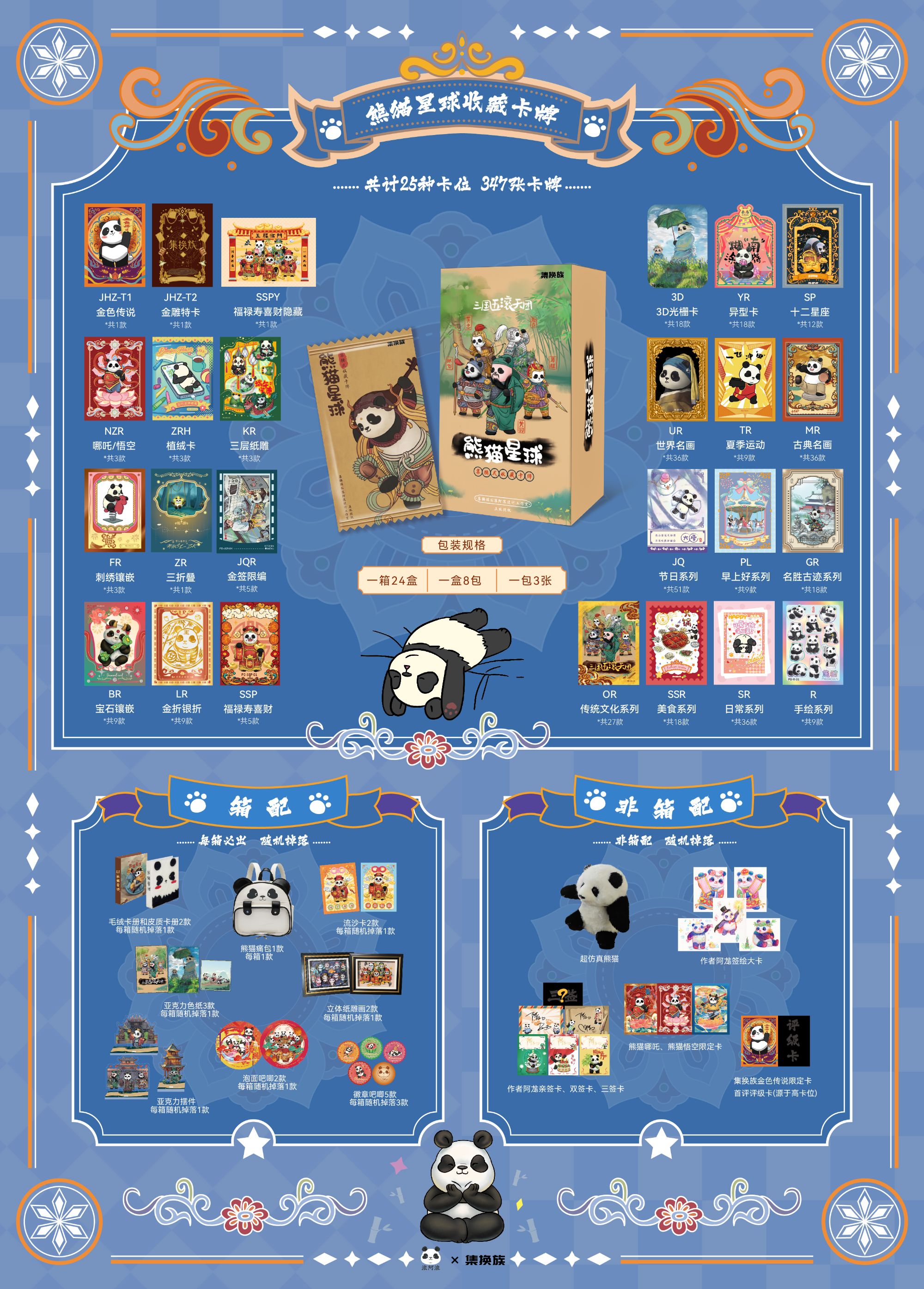 星燃【平拆】熊猫星球系列卡牌盲盒（代拆）