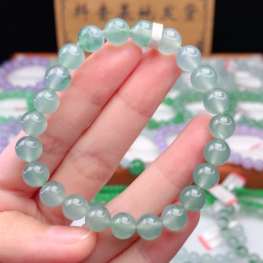 翡翠手链未镶嵌翡翠8mm