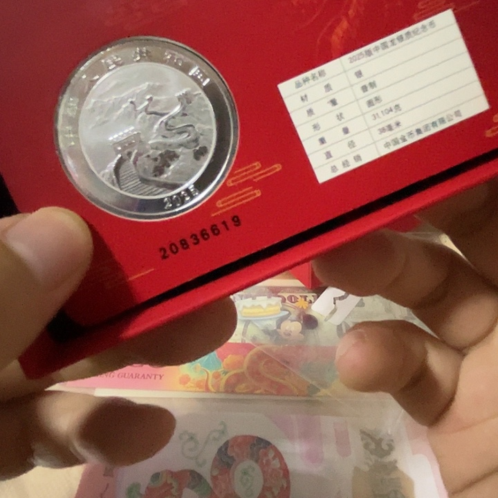 纯银2025年中国龙银币龙卡无47