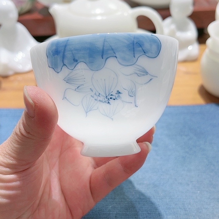 杯高冰釉下手绘120毫升