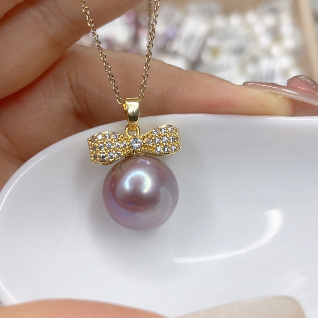 淡水珍珠未镶嵌吊坠(赠链)