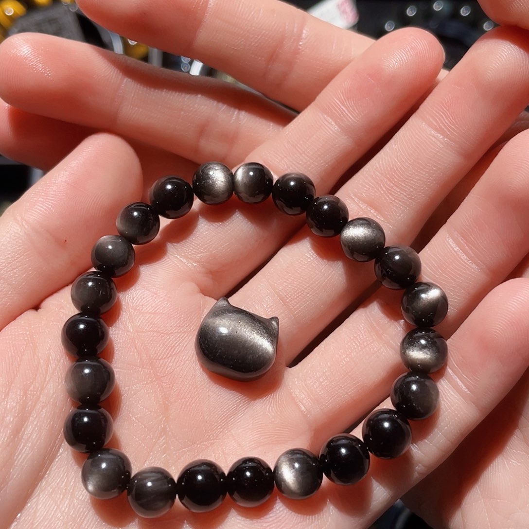 黑曜岩手链未镶嵌?*