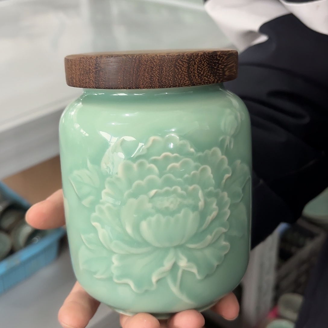 龙泉云间青瓷小米茶器