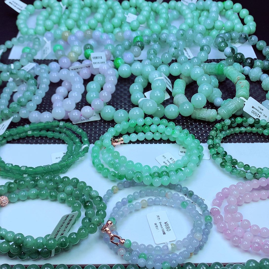 翡翠未镶嵌毛衣链