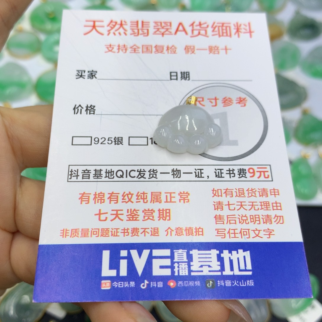 翡翠颈饰未镶嵌翡翠