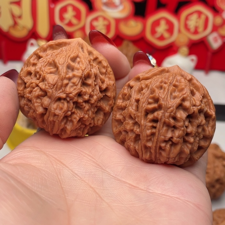 文玩核桃吊坠记**善水龙纹42有修