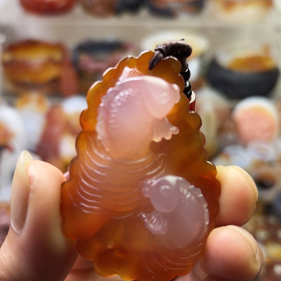 玛瑙/玉髓未镶嵌吊坠(不含链)