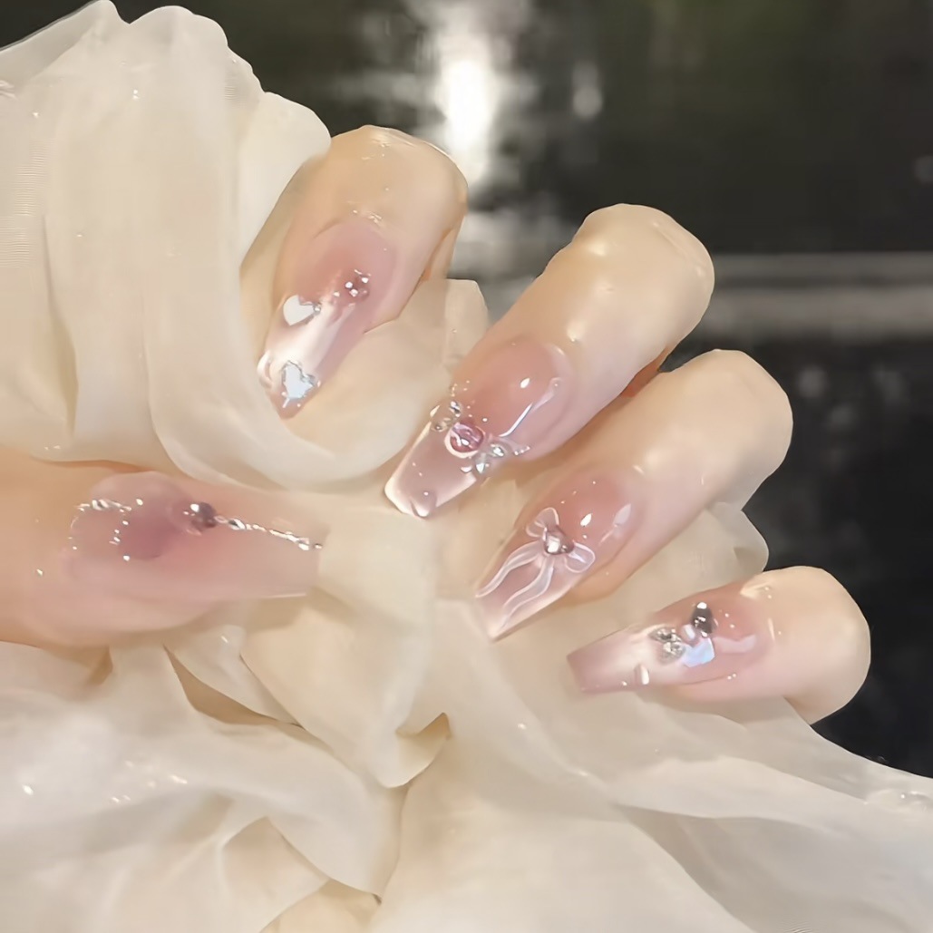3000 NAIL “甜蜜暴击”设计师高定原创纯手工高级感猫眼显白穿戴甲