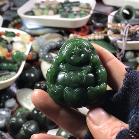 颈饰未镶嵌和田玉宝*儿