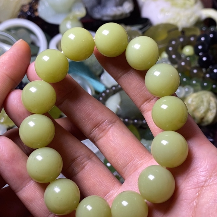 岫玉岫玉手串未镶嵌