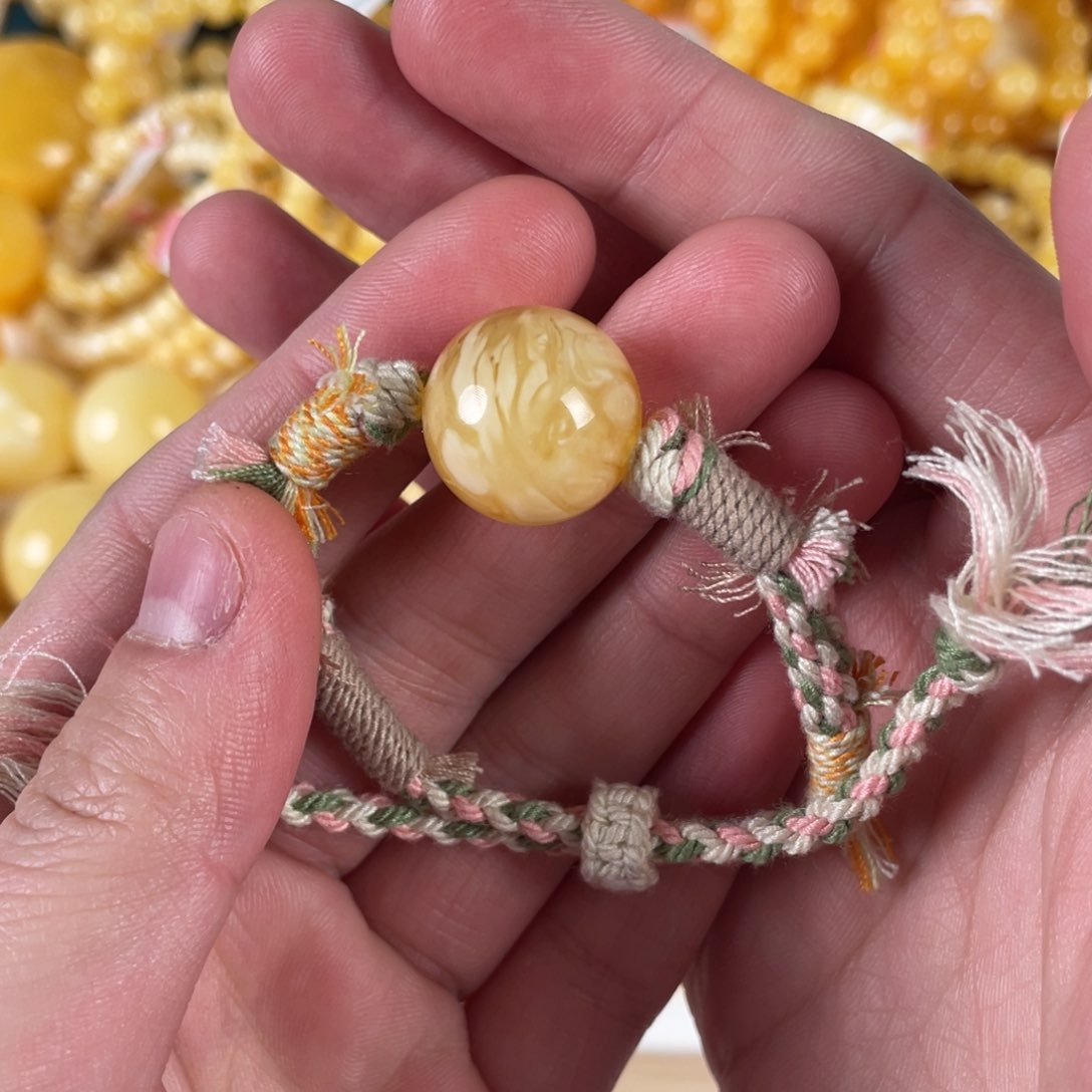 蜜蜡裸石未镶嵌18+ 编绳款