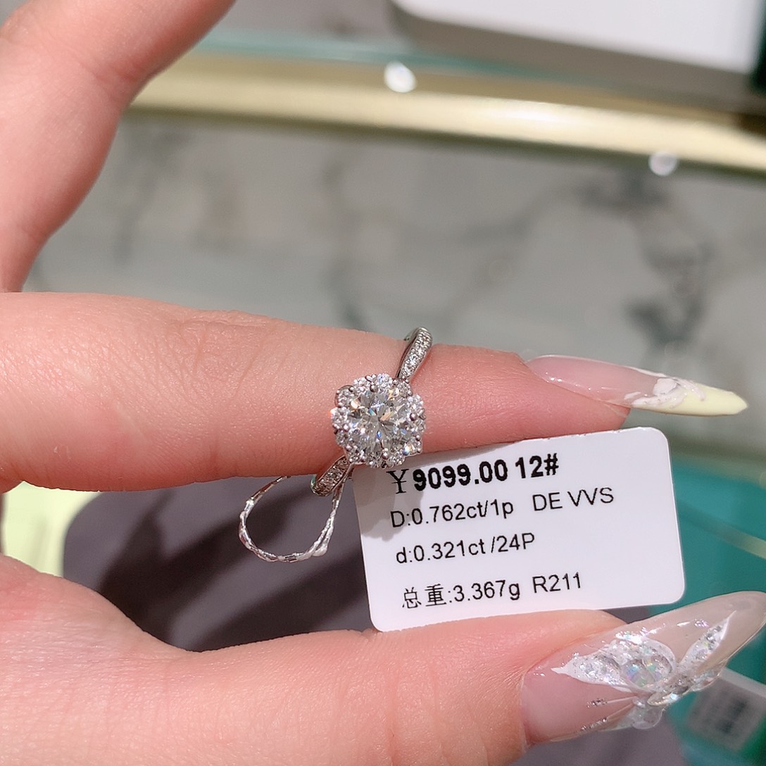 实验室培育钻石18K金镶嵌幸*.12