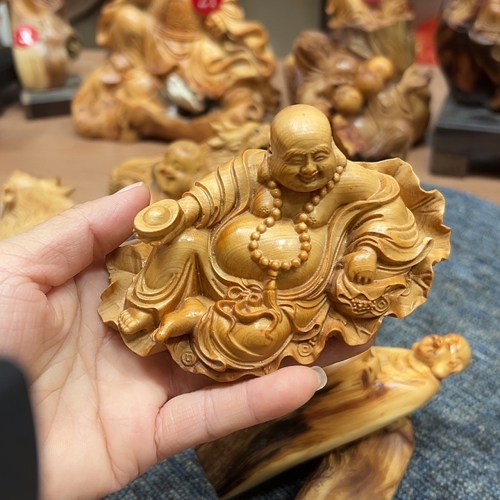 柏木太行崖柏手把摆件