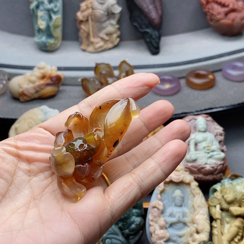 【闪购商品】未镶嵌吊坠定制玛瑙