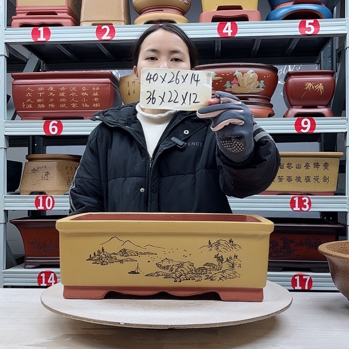 紫砂花盆紫砂花盆