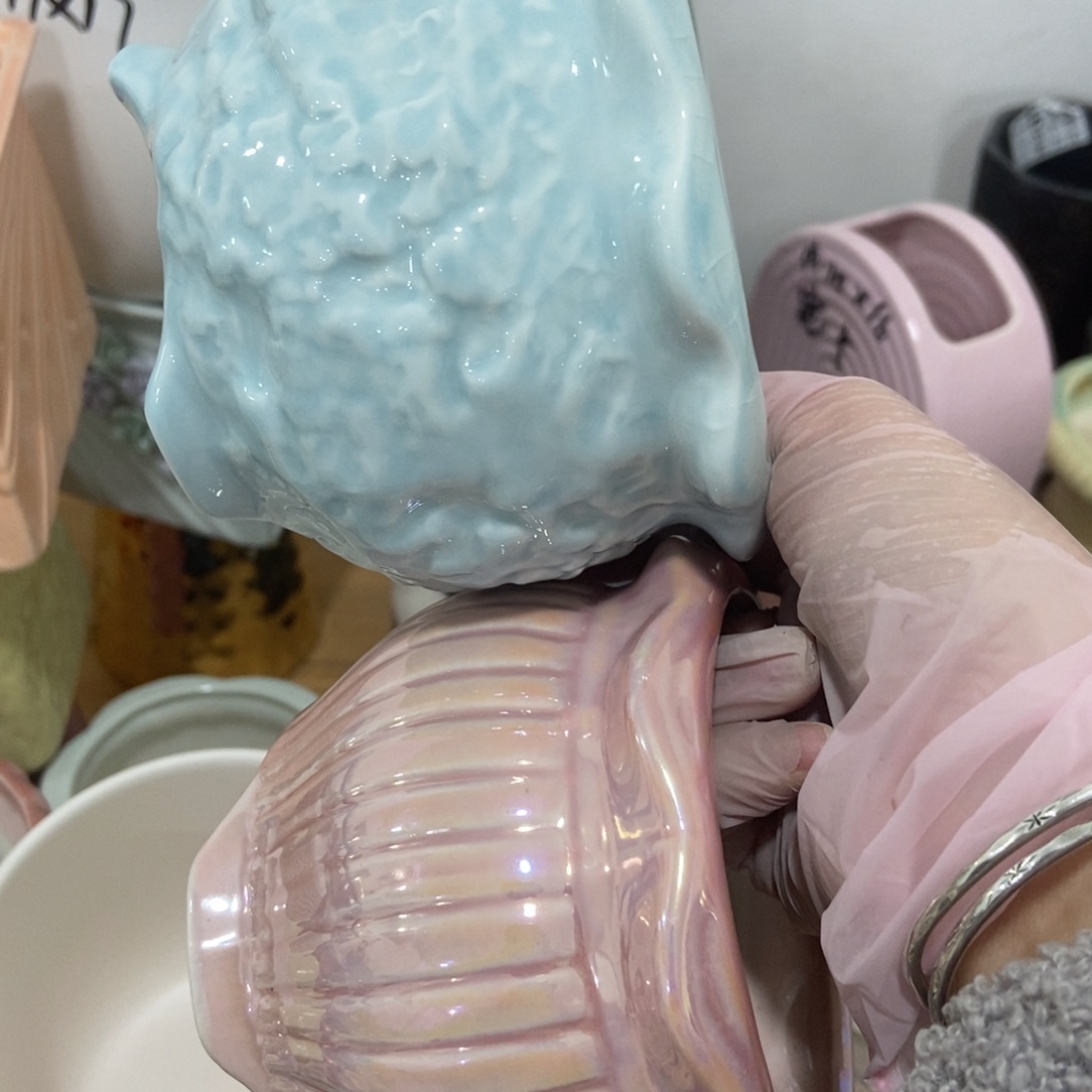 红陶高温陶瓷花盆