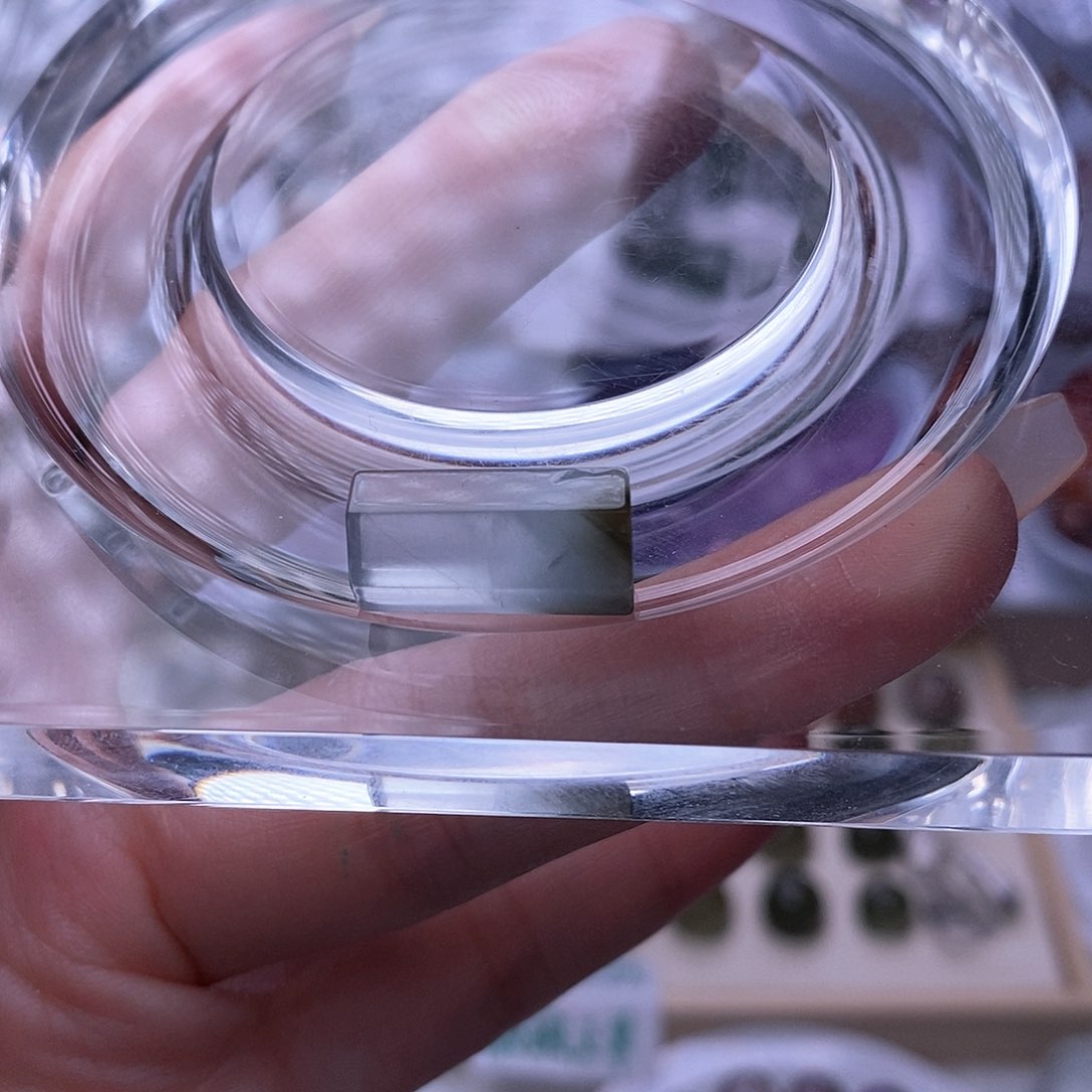 水晶天然水晶定制打孔不退不换未镶嵌素*