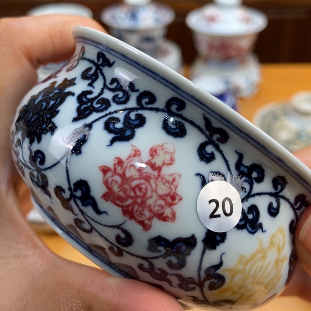 手绘现代茶具非古董