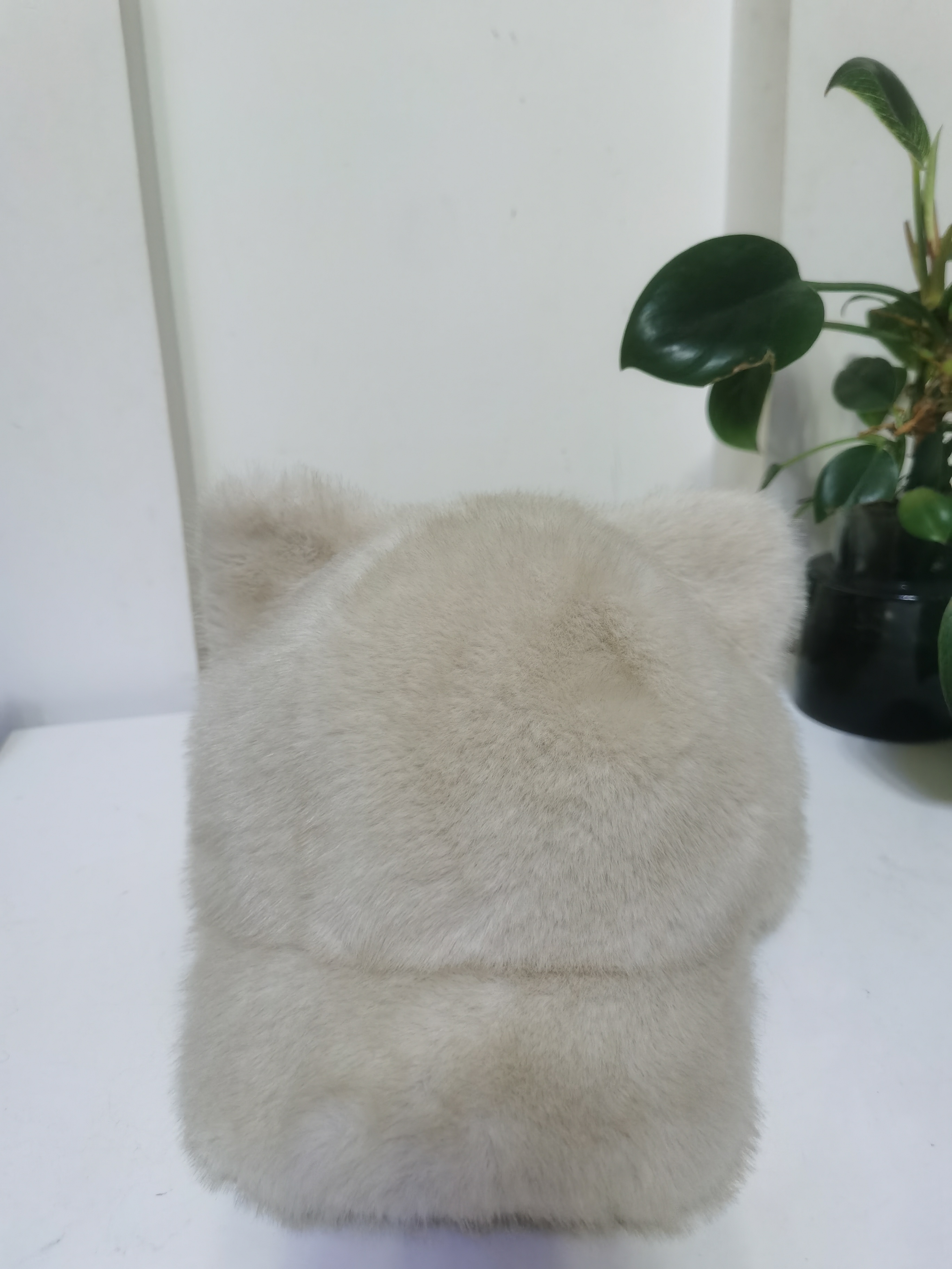 猫耳朵棒球帽毛绒尾巴可爱鸭舌帽日系仿皮草马术帽保暖帽子