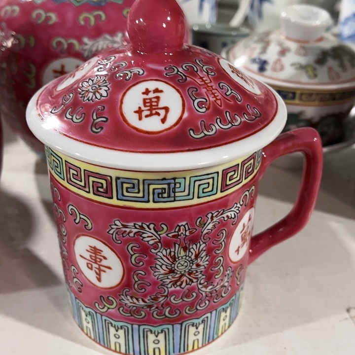 瓷片景德镇陶瓷办公杯。