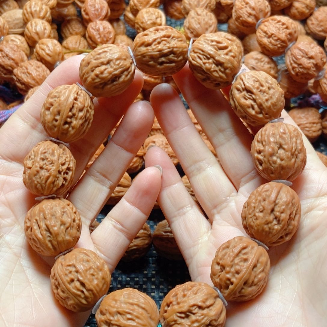 文玩核桃手串树皮纹