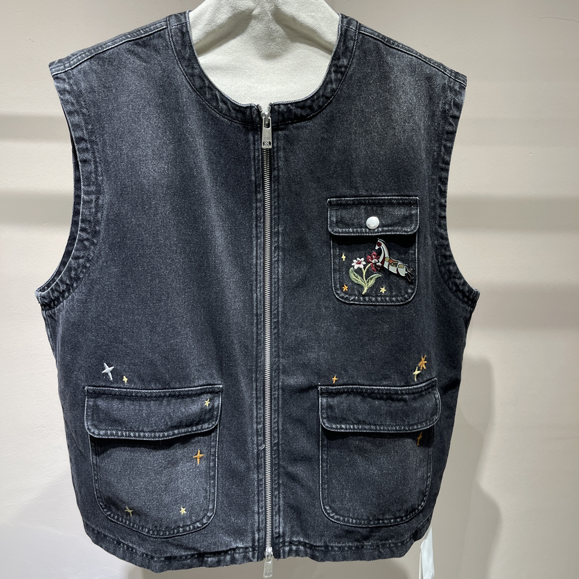 JR｜刺绣牛仔马甲550136