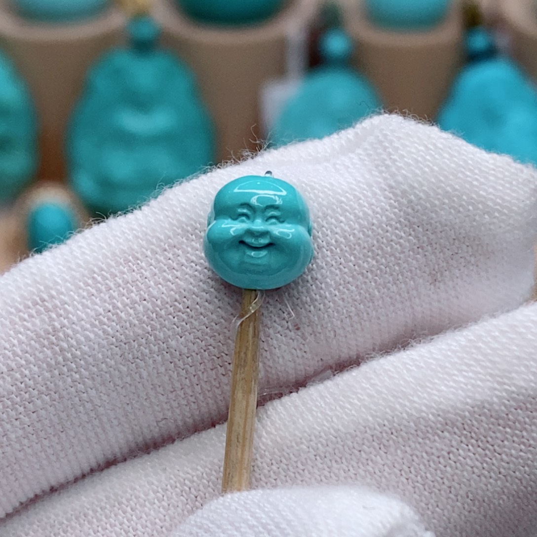 绿松石未镶嵌珠宝奇石7.8mm