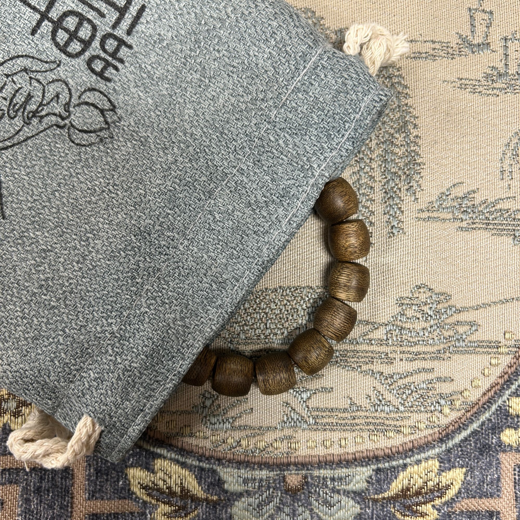 【兰韵】文莱12mm桶珠17颗沉木香作文创