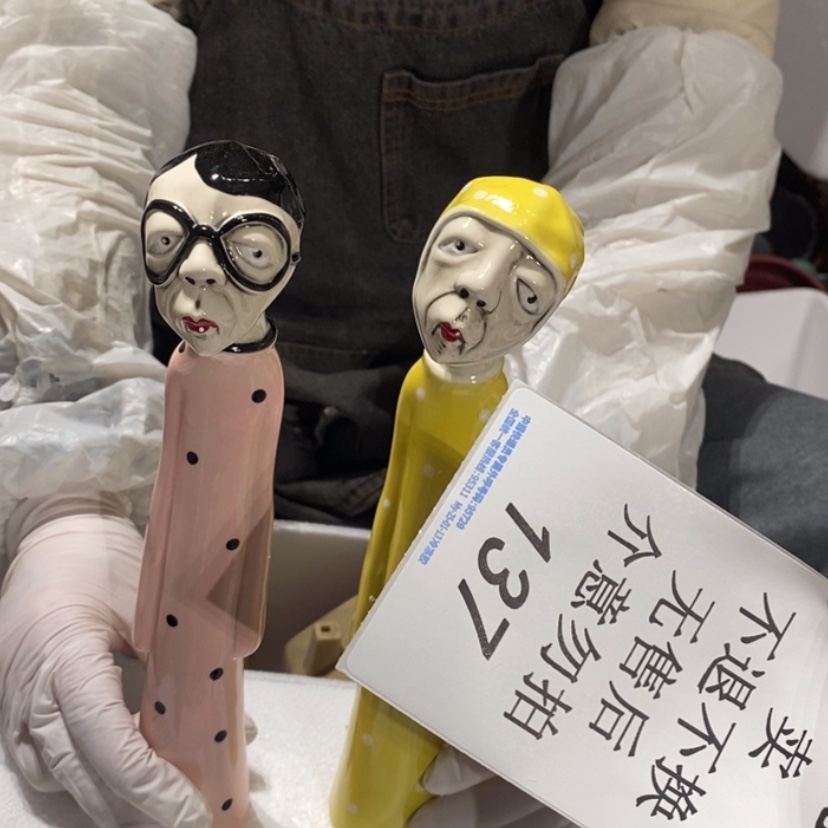 【闪购商品】摆件做****仔陶瓷摆件瑕疵特卖