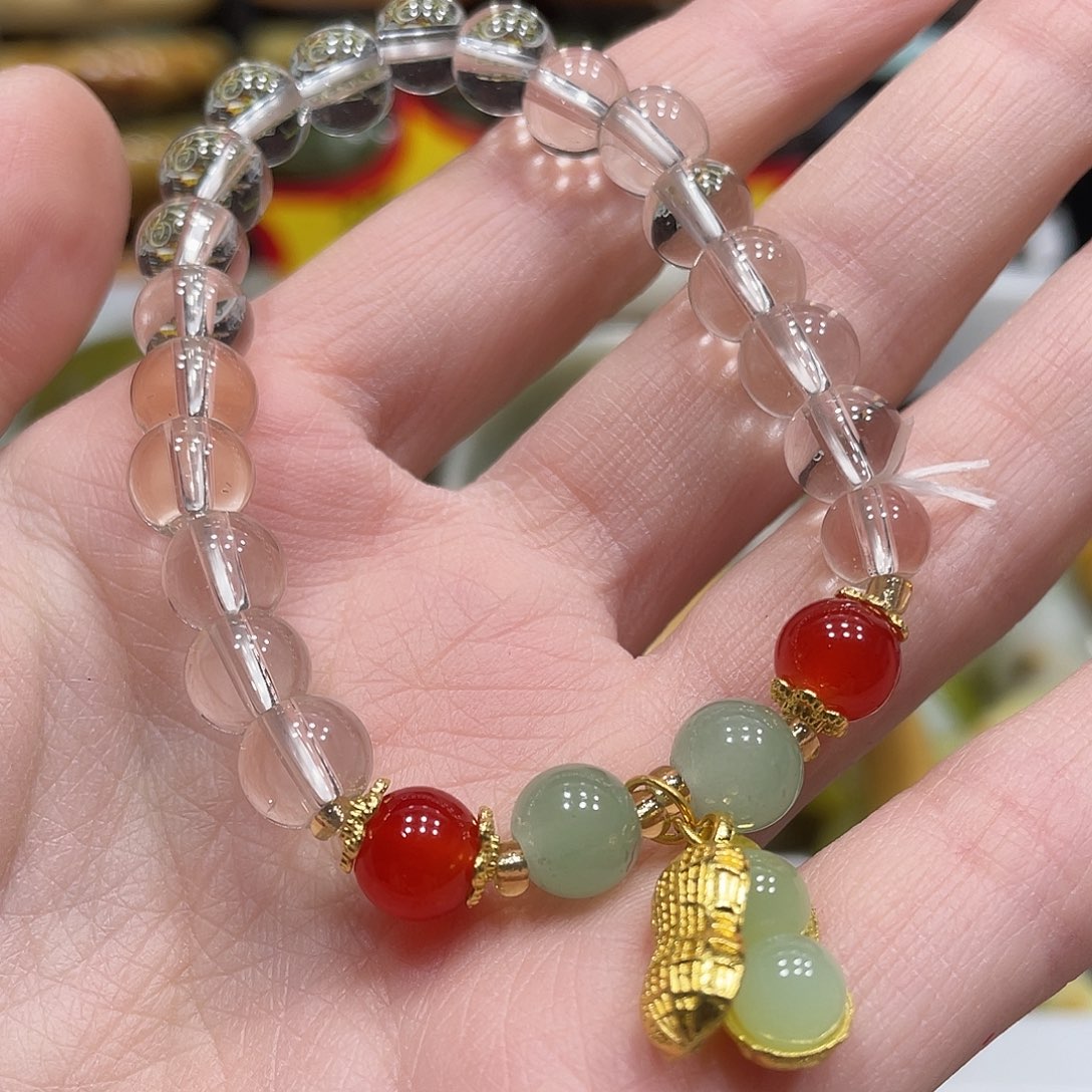 蛇纹石玉手串未镶嵌