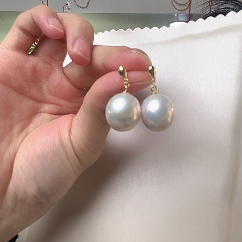 淡水珍珠耳饰未镶嵌