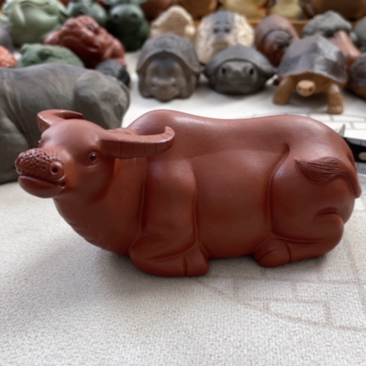 【闪购商品】紫砂茶宠已*置紫砂小牛