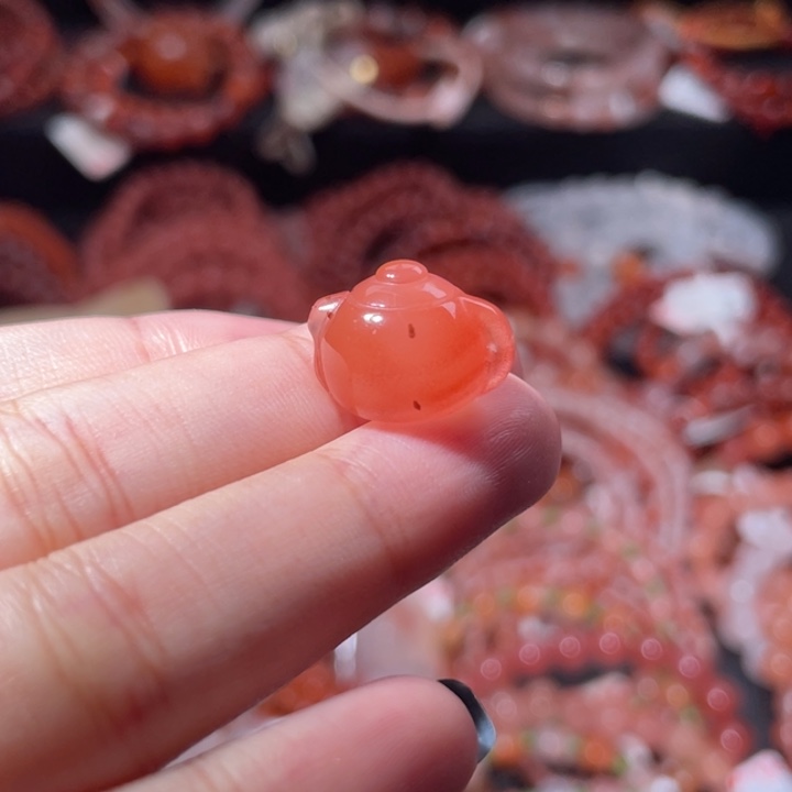 南红玛瑙未镶嵌把把壶1409