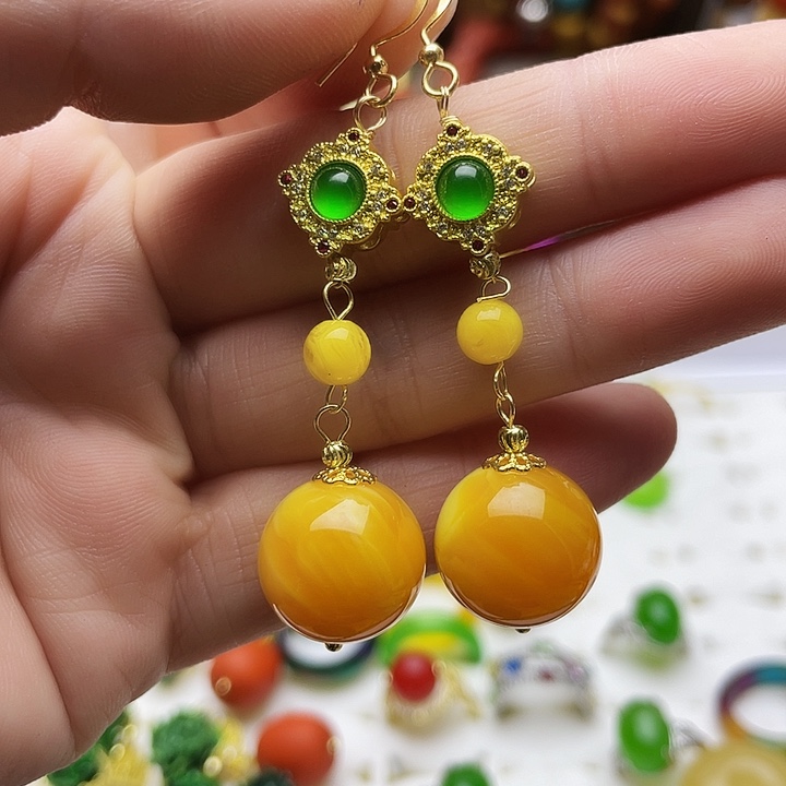 树脂制品76号设计款耳坠