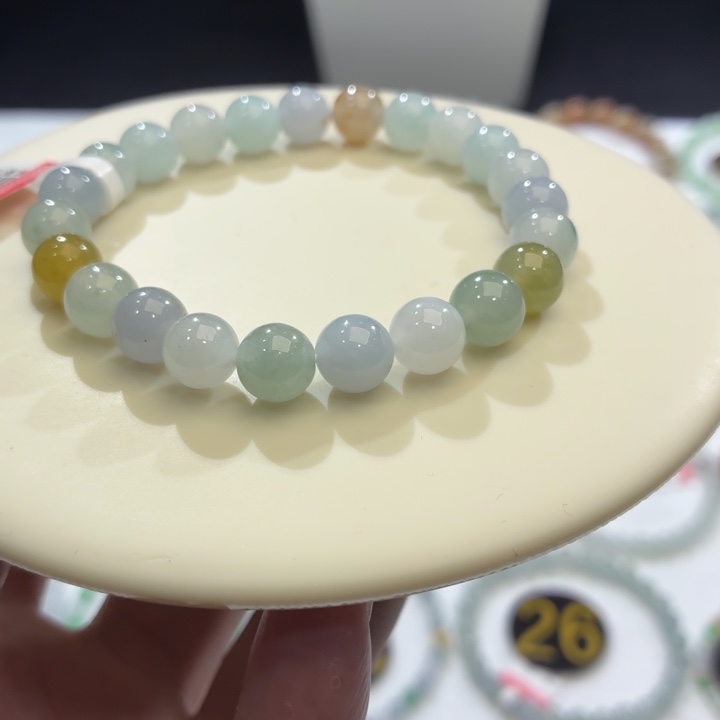 翡翠未镶嵌手链卡8.3