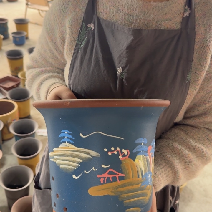 紫砂花盆紫砂花盆口径23/22