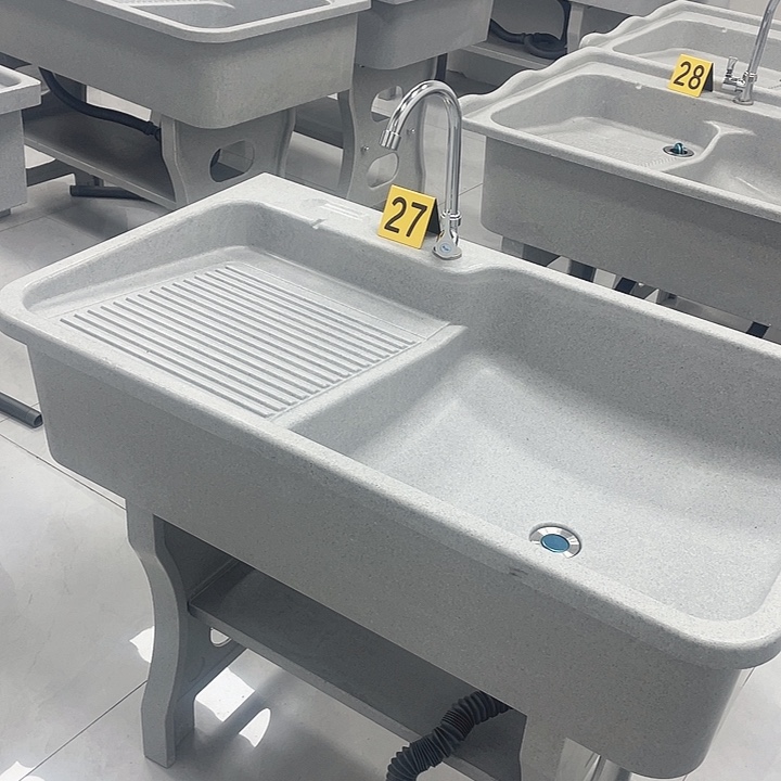 张***元石英石平边无挡水100*58*80灰