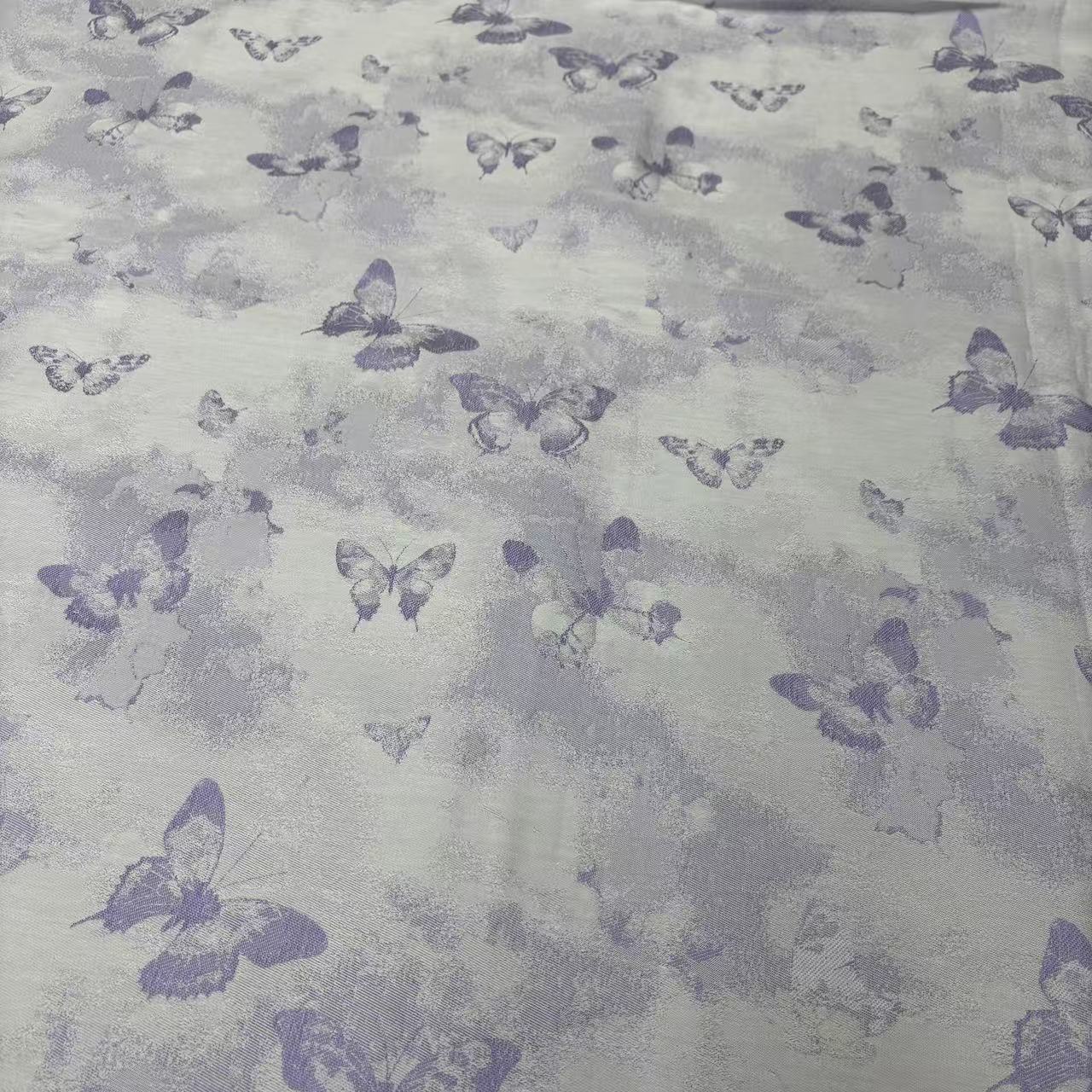 【专柜高货清仓】ht加密超柔色织提花匹马棉纯棉四件套-蝶语-紫-清