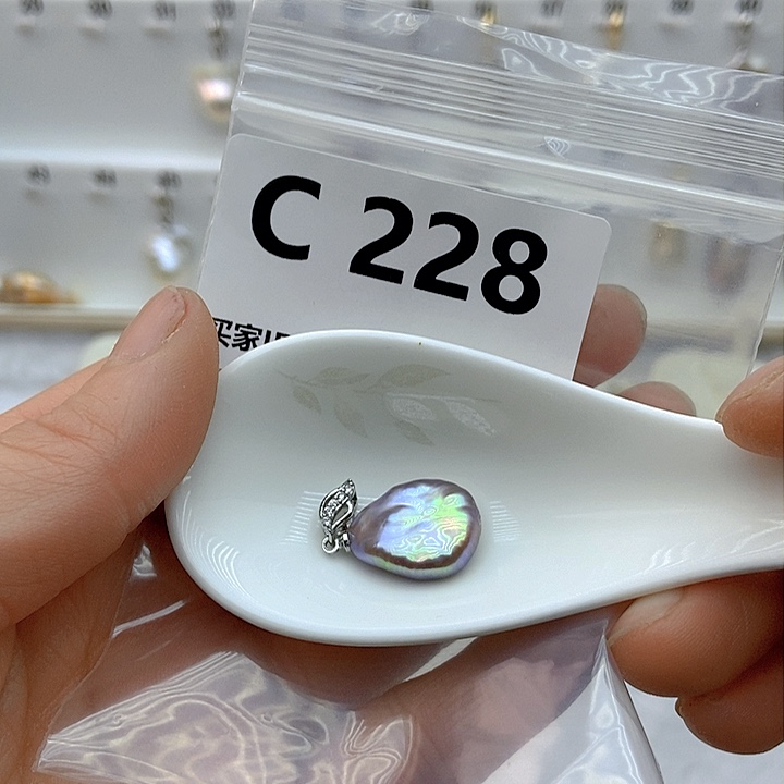 淡水珍珠颈饰银S925镶嵌