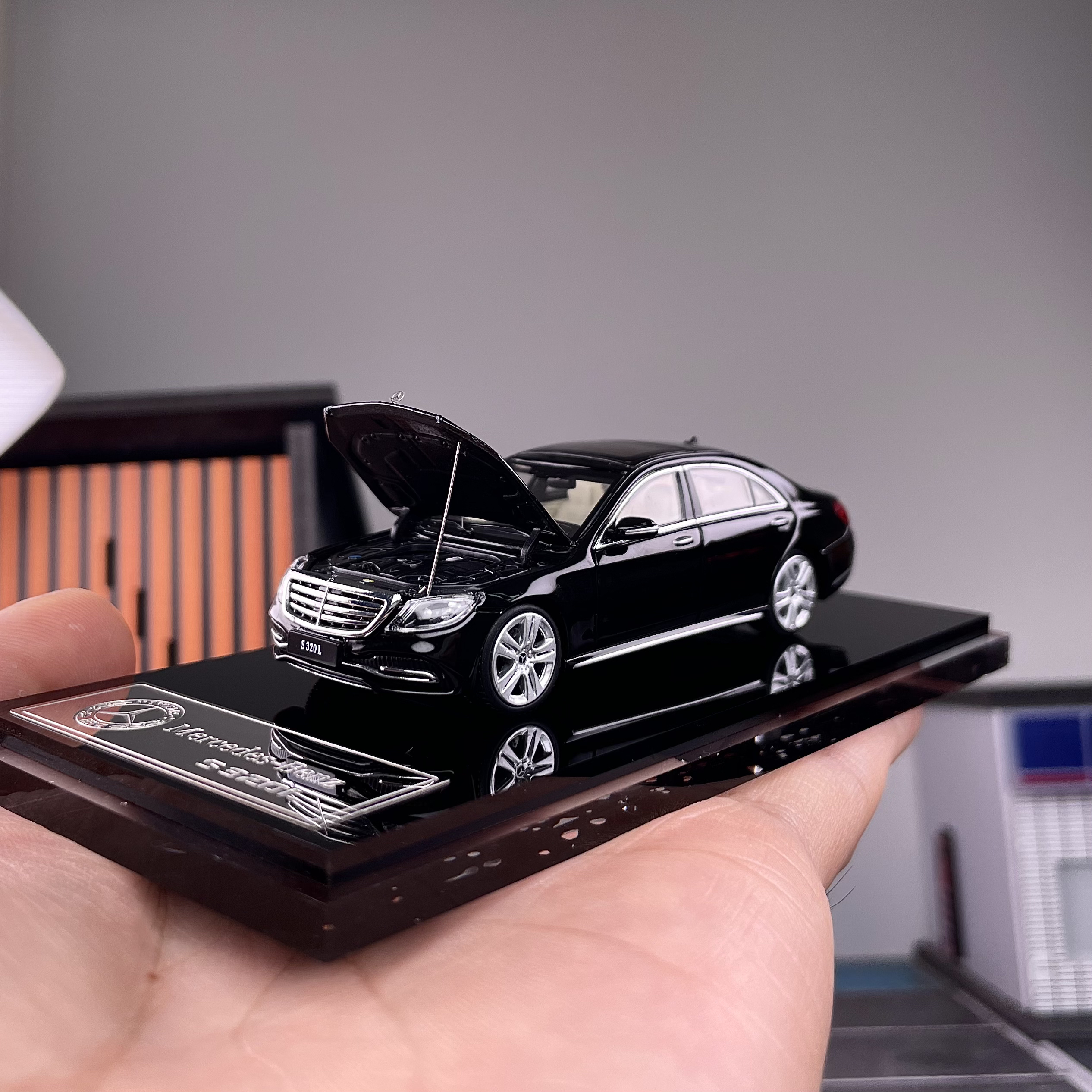 【壹童现货】GLORY MODEL1:64 奔驰S320L 黑色 合金汽车模型