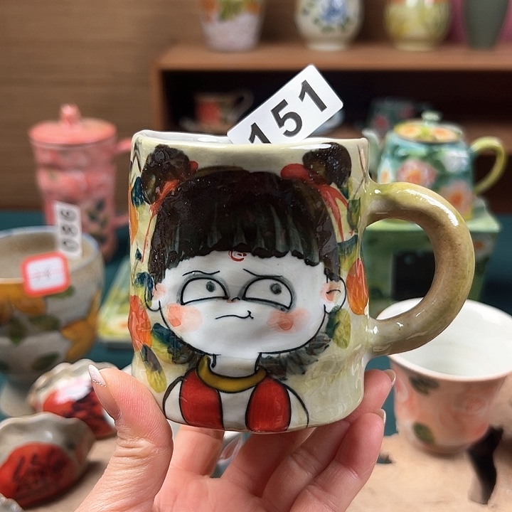 杯景德镇陶瓷手绘作品151
