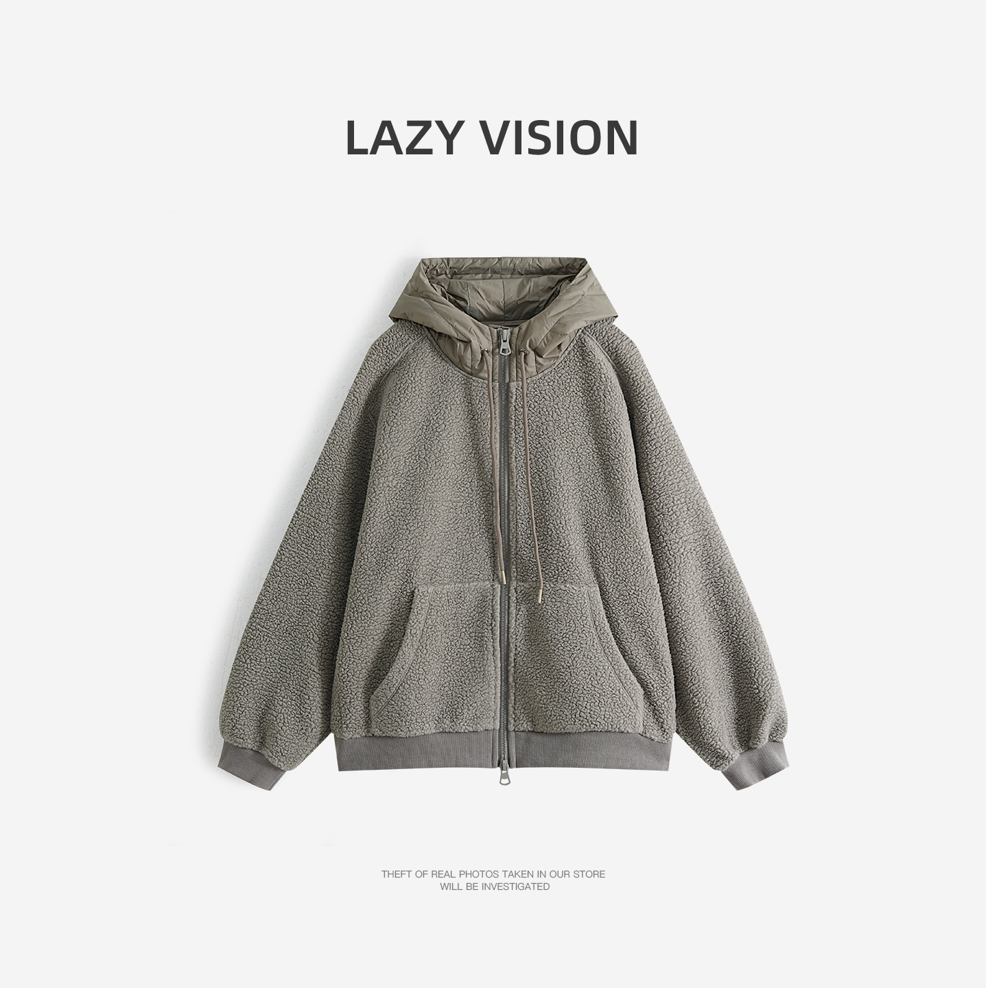 LAZYVISION连帽休闲女士卫衣外套ZMD-34580