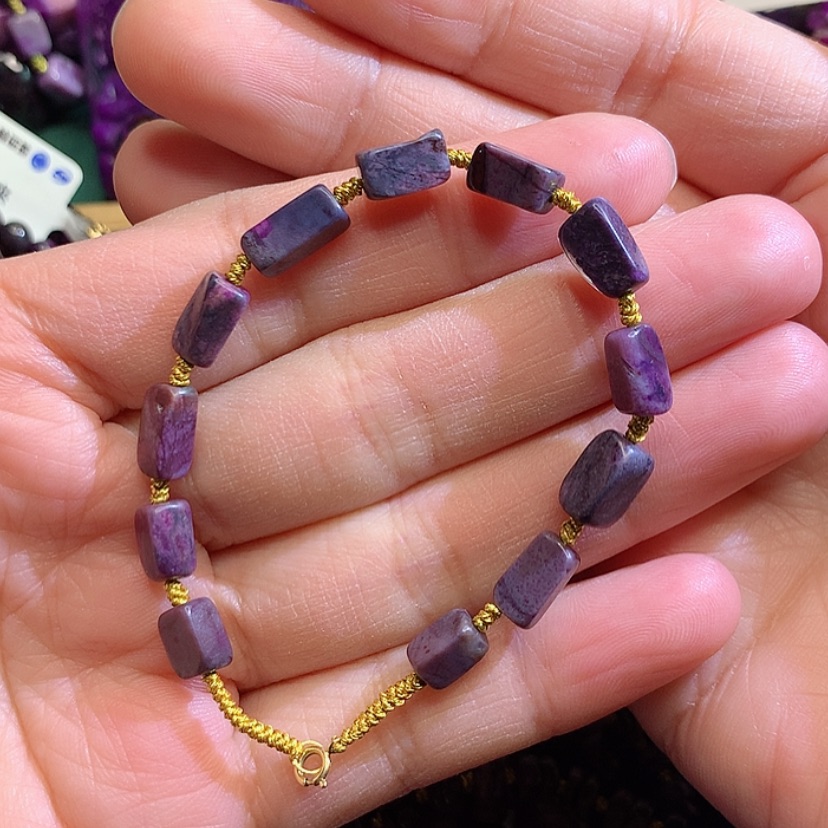 【闪购商品】苏纪石（舒俱来）手链18K金镶嵌