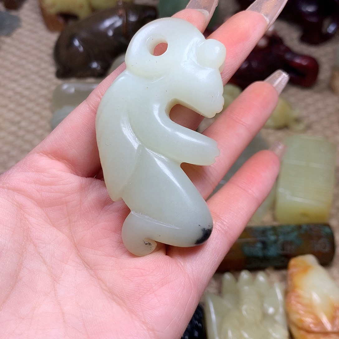 白玉菩提吊坠挂件