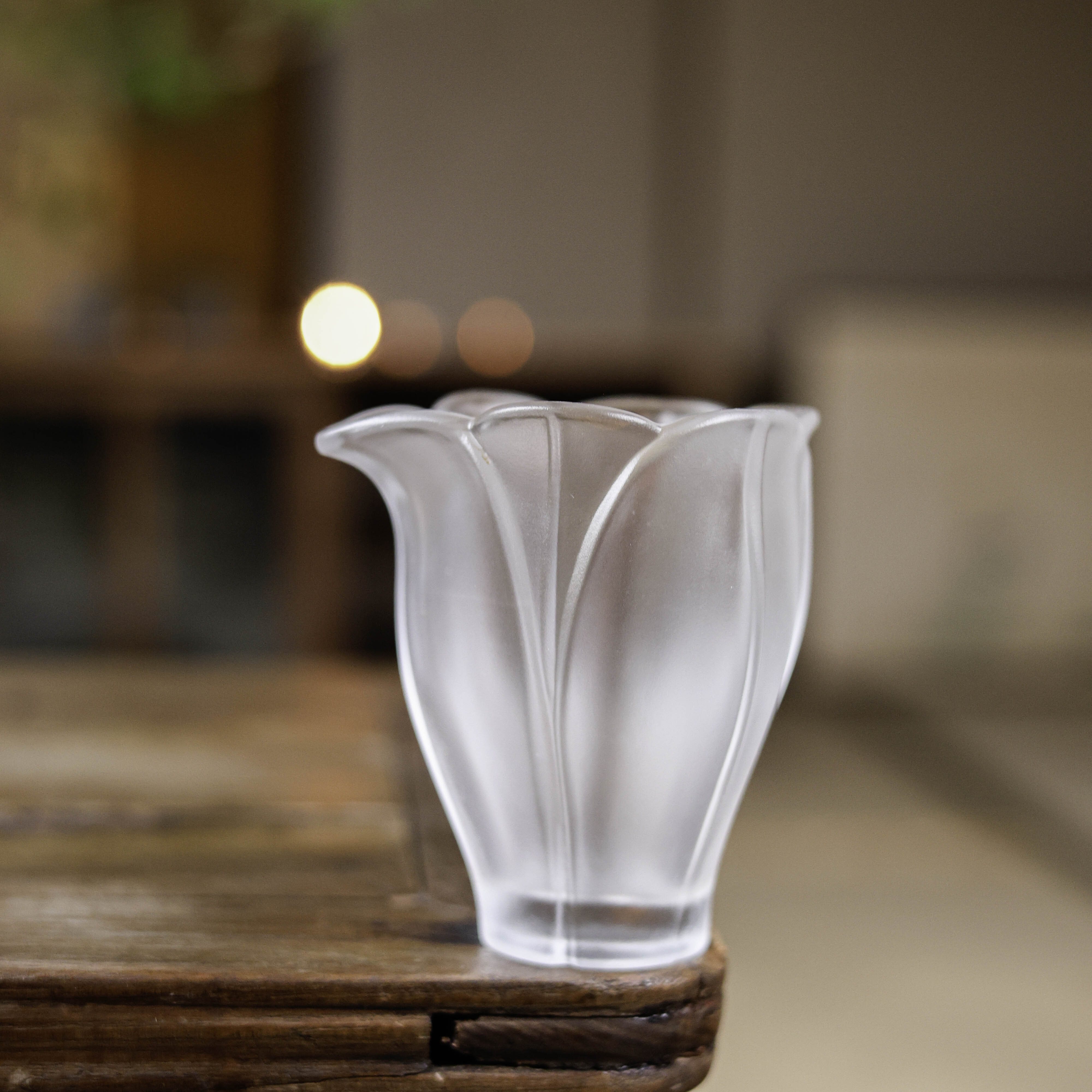 【静姐小院】琉璃百合透明公道杯家室用分茶器（琉璃S0182）